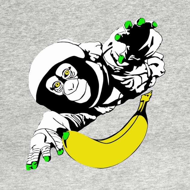 Space Monkey by LefTEE Designs